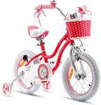 Royal Baby Stargirl Vélo pour Enfant Fille, Rose, 16 Zoll mit Stützrad