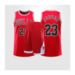 Jordan#23 Bulls basketball jersey adult red, basketball gym T-shirt vest round neck sleeveless sports top and shorts suit, fabric (S~4XL)-XXL