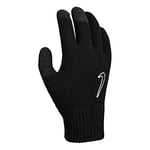 Nike Knitted Tech and Grip Homme Gants Homme 091 Black/Black/White FR : S (Taille Fabricant : S/M)