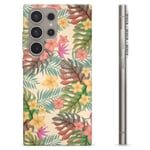 Samsung Galaxy S24 Ultra TPU-Skal - Rosa Blommor Rosa