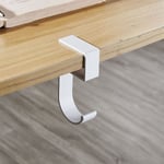 2st Bärbar Hängande Väska Krok Handväska Hållare Multifunktionell Bordskrok white 5-shaped