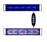 Sxspace Éclairage d'aquarium 5730SMD à spectre complet pour eau de mer - 60-200 cm - Couverture de lampe LED UE A149 (120-150 cm 45 W)