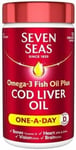 Seven Seas Omega-3 Fish Oil Plus Cod Liver Oil One-a-Day - 120 Capsules