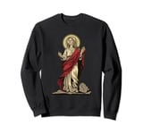 Saint Philomena On A Stone Slab Sweatshirt