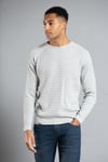 Cotton Long Sleeve Crew Neck Knitted Jumper