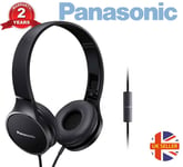 Panasonic RP-HF300 Portable On Ear Overhead Black Headphones With In Line Remote
