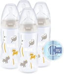 NUK First Choice+ Baby Bottles Set | 0-6 Months | Temperature Control | Anti Co