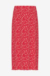 pieces - Kjol pcFlora HW Midi Skirt Jrs - Röd