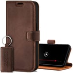 SURAZO Premium Mobile Phone Case for Samsung Galaxy A14 5G Leather Case - Foldable Genuine Leather Protective Case [Magnet, Card Slot, RFID Protection, Stand Function] Flip Wallet Case Cover Leather