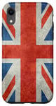 iPhone XR UK Union Jack Flag Banner format with grungy look Case