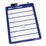 Small 11 x 8.5" Magnetic Dry Wipe White Board & Pen Kitchen Daily Weekly Planner