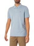 GANTRegular Shield Pique Polo Shirt - Dove Blue