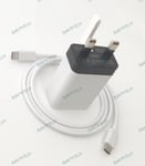 Genuine Google Pixel 5 /4a 5G / 8 Pro 30W Fast Charger Wall Plug & USB-C Cable