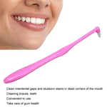 Pink Single Interspace Brush Orthodontic Dental Toothbrush Braces Cleaning TDT
