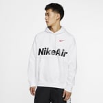 Made from soft fleece, the Nike Air Pullover Hoodie elevates a classic, comfortable look with contrasting graphics and premium details. Soft Comfort Fleece is lightly brushed on back, making it ultra-soft comfortable. Bold Style High-contrast adds bold, athletic style. Premium Details A jersey-lined hood dipped drawcords offer adjustable coverage. Men's - White