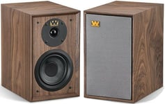 Wharfedale Denton Speakers 80th Bookshelf Stereo Pair Home Wood WALNUT RRP £499