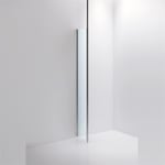INR Iconic Nordic Rooms Dusjvegg Basic PRO Nelson Krom / 70cm Klart Glass