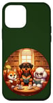Coque pour iPhone 12 mini Connoisseurs canins - Délices de café et de livres