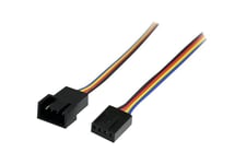 StarTech.com 12in 4 Pin Fan Power Extension Cable - M/F - Fan power extension cable - 4 pin PWM (M) to 4 pin PWM (F) - FAN4EXT12 - förlängningsströmkabel till fläkt - 4-stifts PWM till 4-stifts PWM - 3 m