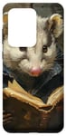 Galaxy S20 Ultra Opossum Reading Book Case