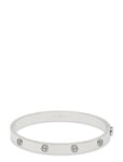 Tory Burch Miller Stud Hinge Bracelet 7 Mm Silver