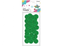 Titanum Polyester pomponger 25mm grön 30st