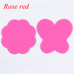 2pcs Paint Palette Nail Stamp Pads Plum Blossom Mat Rose Red