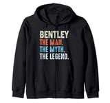 Bentley The Legend Name Personalized Cute Idea Men Vintage Zip Hoodie