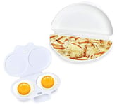 Easy Egg Breakfast Set Akamino Microwave Omelet Pan and Egg Poacher - BPA Free Egg Maker Easy to Use and Non-Stick Breakfast Egg Cookware…