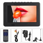 (7inch)Digital TV Portable TV With Freeview Built-In Rechargeable Battery 16:9