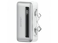Powerbank Usams Us-Cd233 4500Mah Usb-C, Lightning 20W Pd Fast Charge Srebrny/Silver