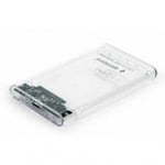 Gembird Boîtier HDD/SSD pour 2.5'' SATA - USB 3.0, 9.5mm, Plastique Transparent