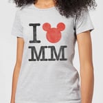 Disney Mickey Mouse I Heart MM Women's T-Shirt - Grey - XXL - Grey