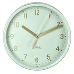 Hama 186303 Horloge de Bureau | Diamètre : 16 cm | Couleur Menthe | Taille Unique