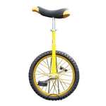 AHAI YU Kids/Enfant/Boys (8/10/12/14/18 Ans) Monocycle, Adultes/Super-Tall 24 Pouces Sports Sports Solde Cyclisme, avec Pneu dérapable, Cadeaux de Noël (Color : Yellow, Size : 16INCH)
