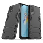 FTRONGRT Case for Oppo A54, Rugged and shockproof,with mobile phone holder, Cover for Oppo A54-Black