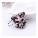LUOSI Keychain For Men Keyring Cranial Death Horror Fashion Pop Simple Gift Exaggerated Punk Cute Snake Pirate Skeleton Skull (Color : KN9)