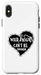 Coque pour iPhone X/XS Wild Hearts Can't Be Broken Citation inspirante