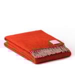 NO GA Studio - NO GA Merino Mohair Throw 130 x 180 cm Venetian Red - Plädar och filtar - NO GA Studio - Röd
