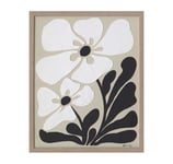 Målning med ram 40x50cm, blommor 2