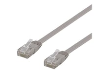 DELTACO patch-kabel - 10 m - grå