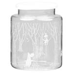 Muurla In the Woods glaskrukke med silikonelåg 17 cm Klar/Hvid