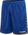 hummel HmlauAuthentic Men's Poly Shorts, Mens, Shorts, 204924-7724-2XL, True Blue/Sports Yellow, XXL
