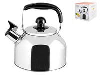 Home acquablò Bouilloire avec sifflet, métal, Gris