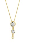 Lempikoru Bud tre stenar guldpläterat halsband 51 077 01 500