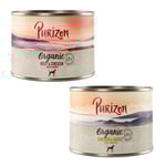 Purizon Ekologisk 6 x 200 g - Mixpack I: 3 x Ekologisk Kyckling & Ekologisk Gås, 3 x Ekologiskt Nötkött & Ekologisk Kyckling