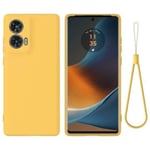 Motorola Edge 50 Fusion Liquid Silikonskal - Gul Gul