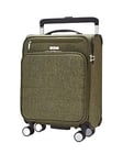 Rock Luggage Rocklite Dlx 8 Wheel Soft Unique Lightweight Cabin Suitcase - Khaki