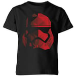 Star Wars Jedi Cubist Trooper Helmet Black Kids' T-Shirt - Black - 9-10 Years