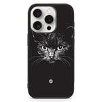 iPhone 15 Pro Skal - Svart/vit katt